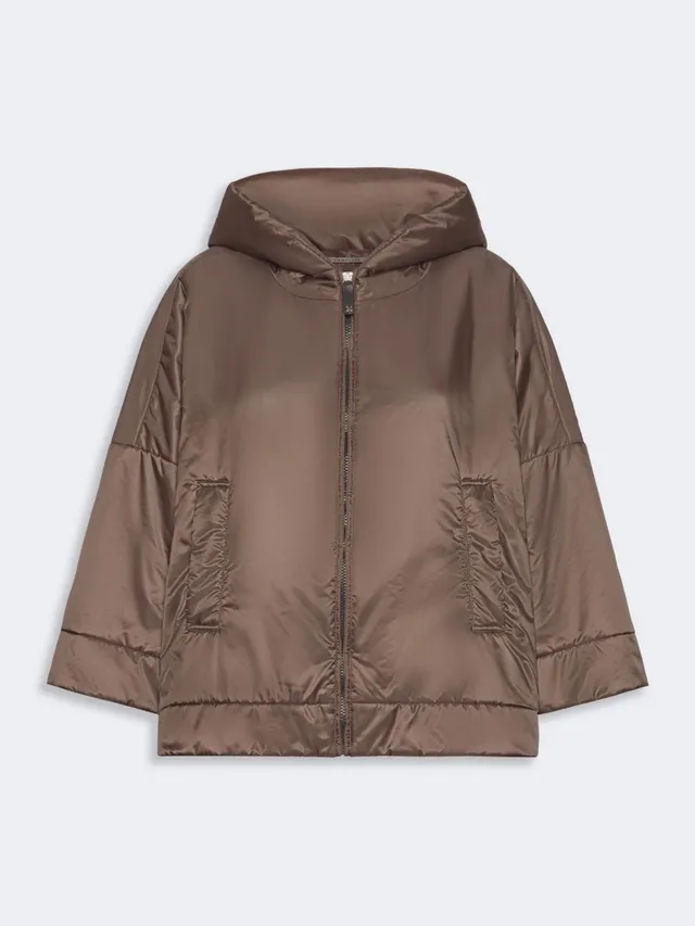 Max Mara The Cube MTCFIORE096 piumino marrone gold over