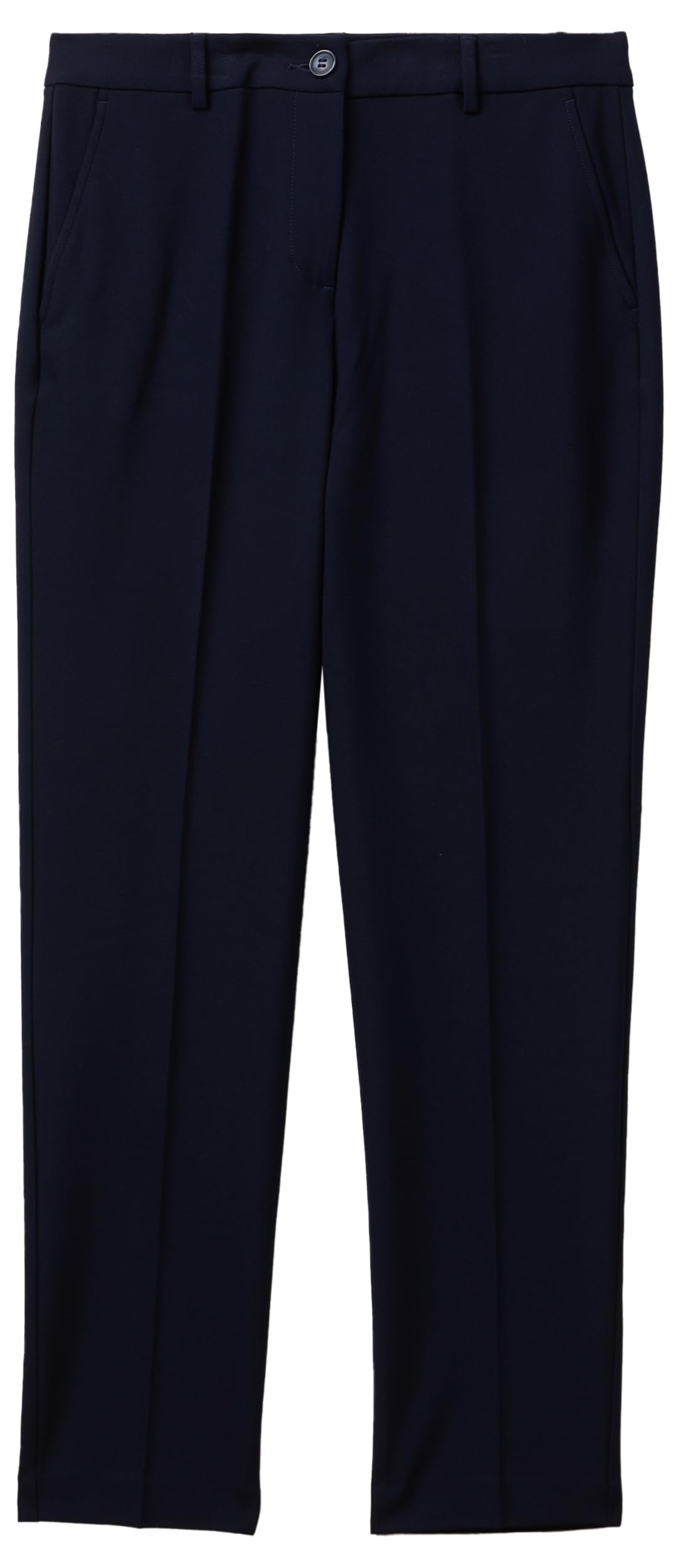 Benetton 4l4h557r4 Pantaloni Donna Gabardina Blu Caviglia