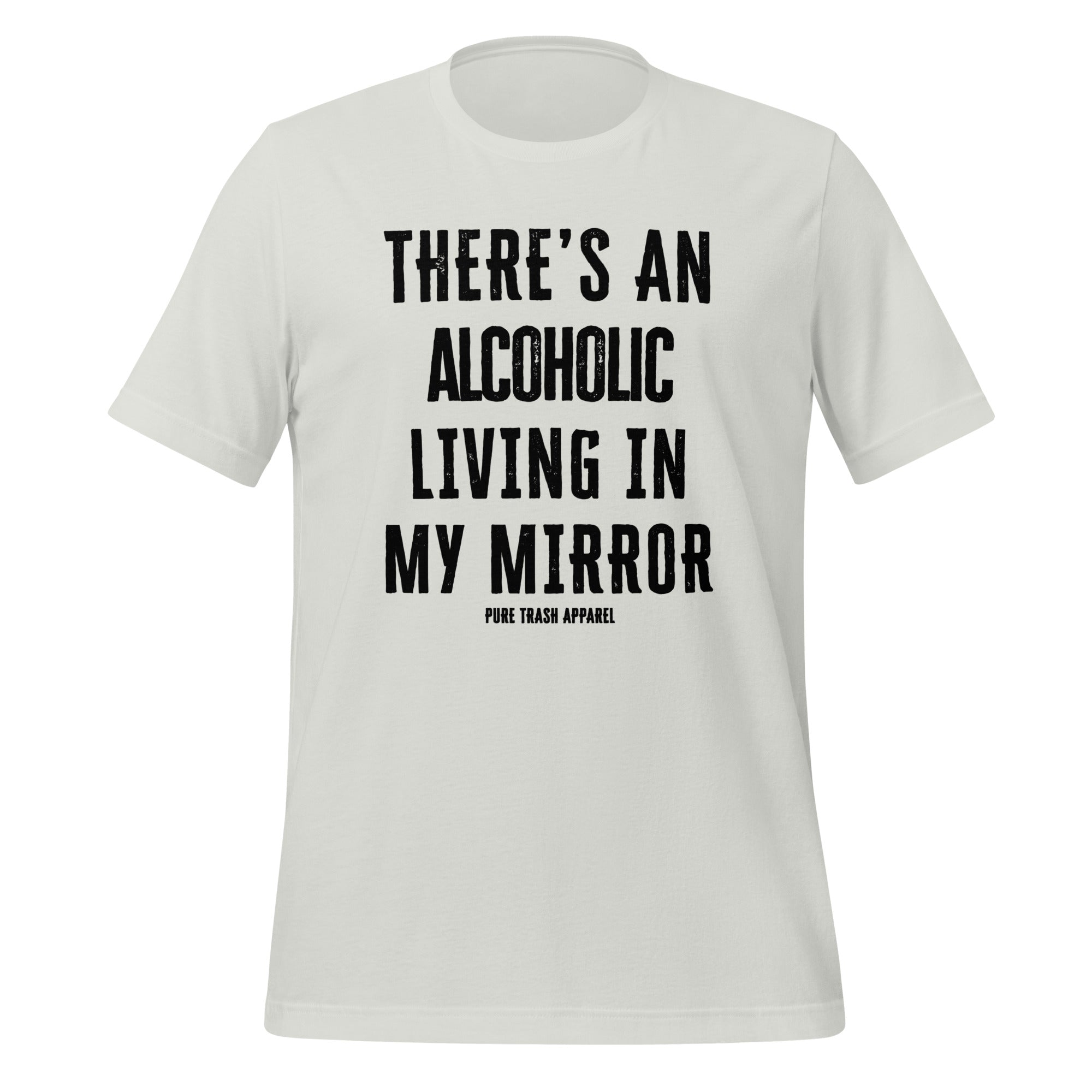 Pure Trash Alcoholic Mirror maglietta uomo verde cotone
