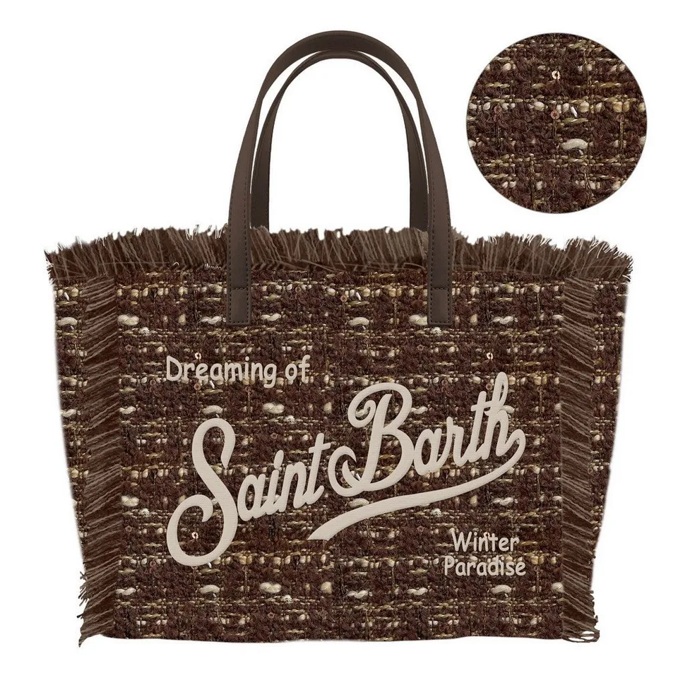 MC2 Saint Barth Colette Tweed N 04136M borsa marrone