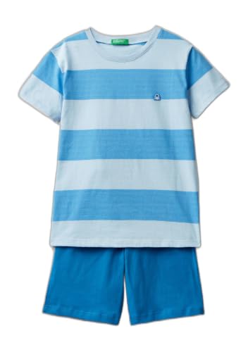 Benetton Intimo Pigiama Bimbo T-Shirt Short Multicolor M