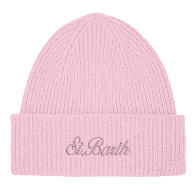 MC2 Saint Barth Moss Wool berretto donna Rosa pura lana