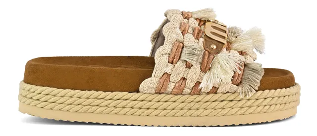 Mou Monoband SW451008K sandalo donna beige corda