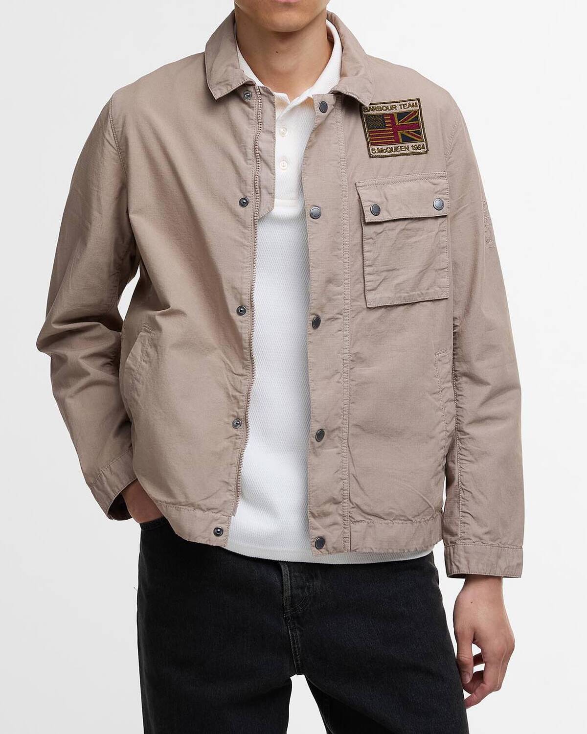 Barbour MCA0976 Giacca Uomo Timberwolf Cotone