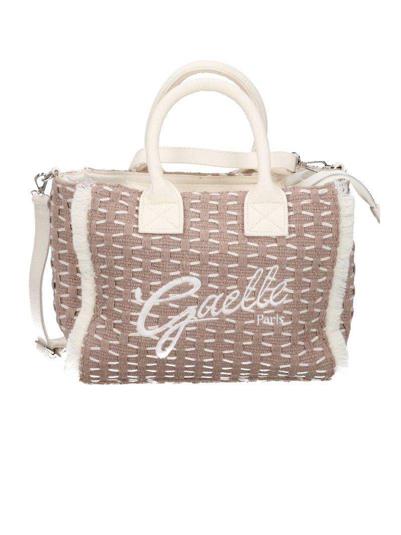 Gaelle Paris GAACW03183 Shopper Donna Beige Logo Cotone
