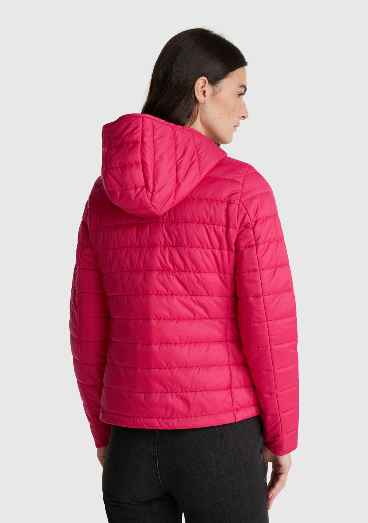 Benetton 2twddn07o Giacca Donna Rosso micropiuma