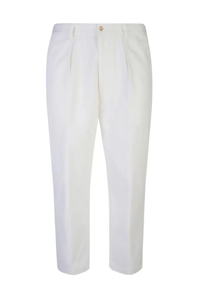 Eleventy M75PANM12 TES0M14301 pantalone bianco cotone