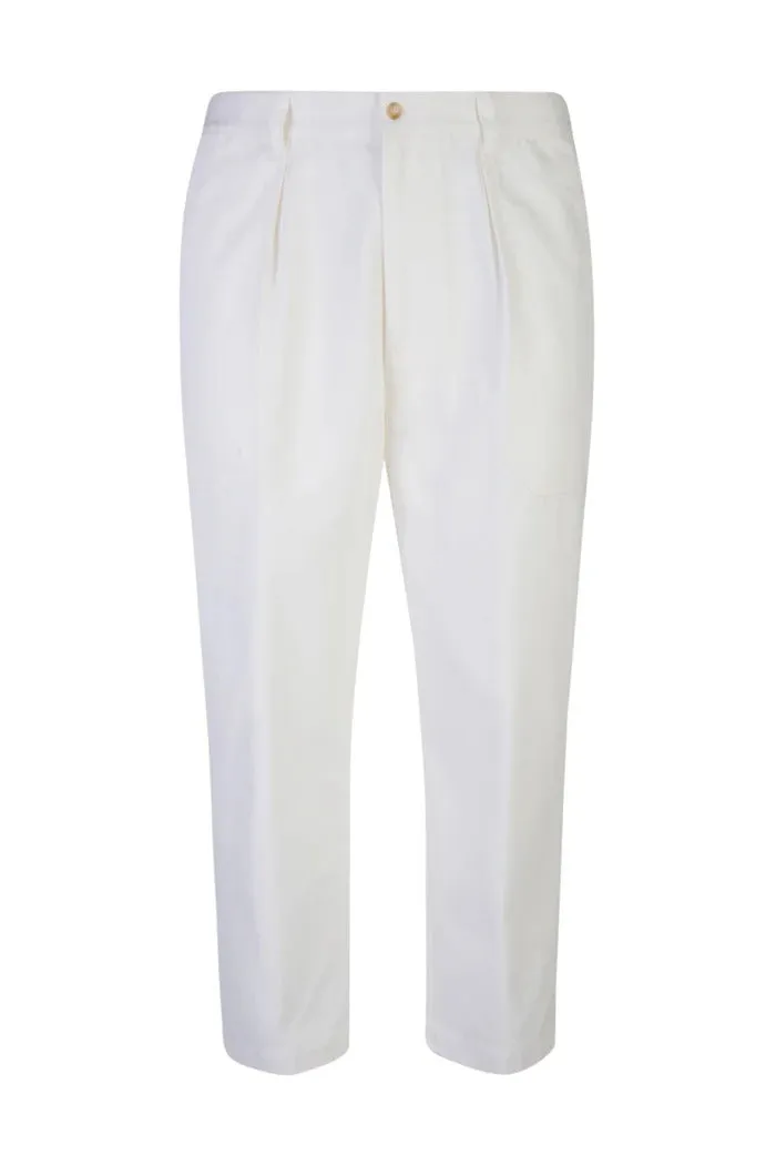 Eleventy M75PANM12 TES0M14301 pantalone bianco cotone