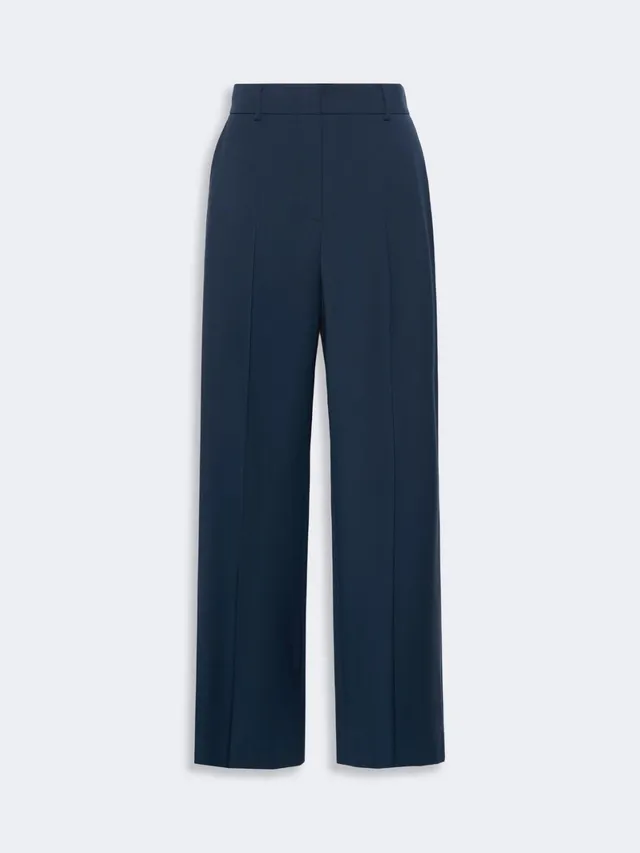 Weekend Max Mara Visivo Pantalone Donna Blu Lana