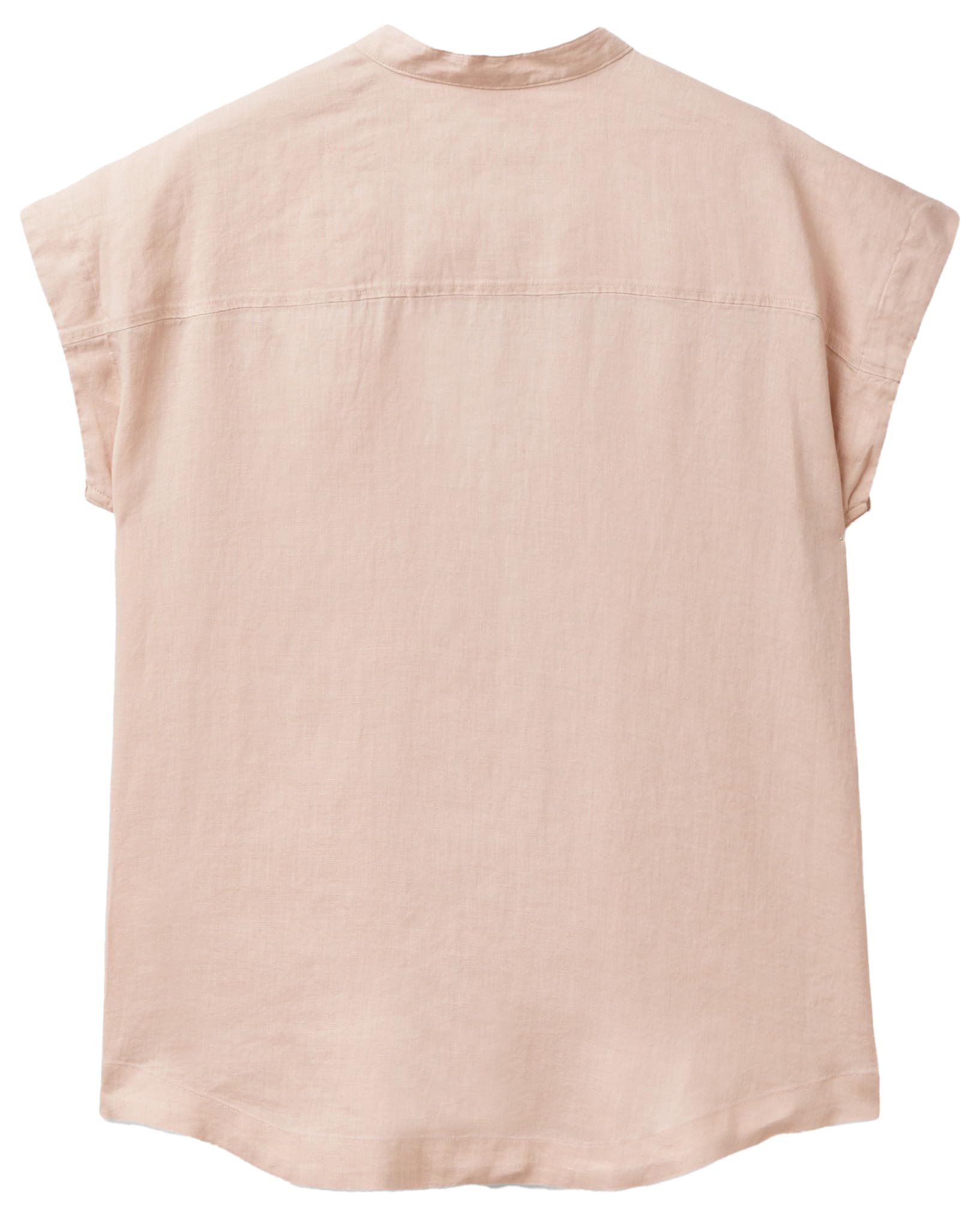 United Colors of Benetton Camicia Donna Cipria Scuro Lino