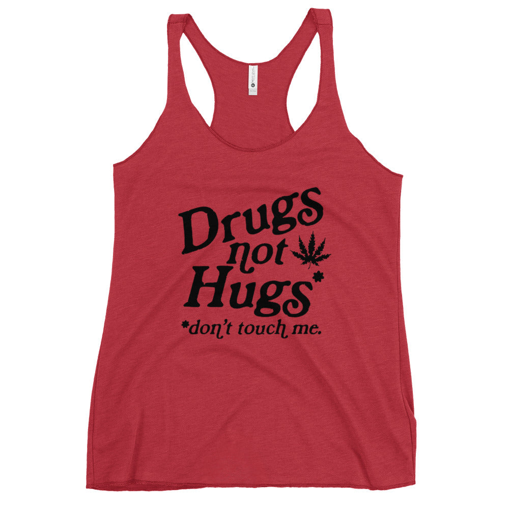 Pure Trash Drugs Not Hugs canotta donna rossa