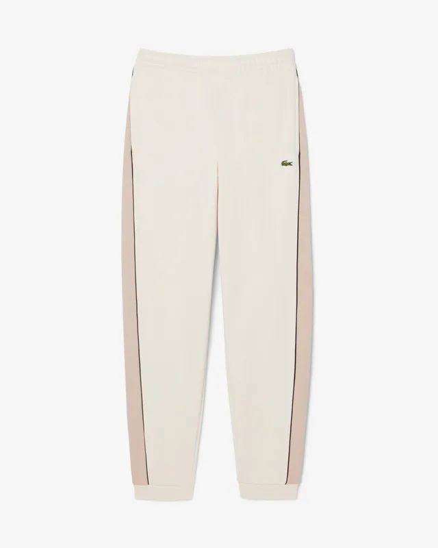 Lacoste XH0898 Jogger Uomo Beige Cotone Felpato