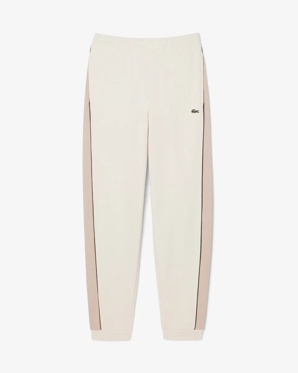 Lacoste XH0898 Jogger Uomo Beige Cotone Felpato