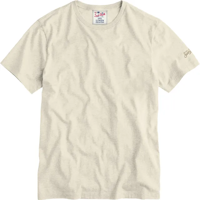 MC2 Saint Barth Ecstasea N T-shirt lino grain panna