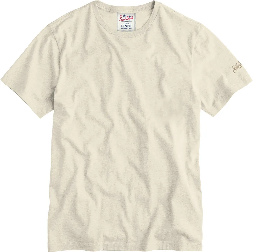 MC2 Saint Barth Ecstasea N T-shirt lino grain panna