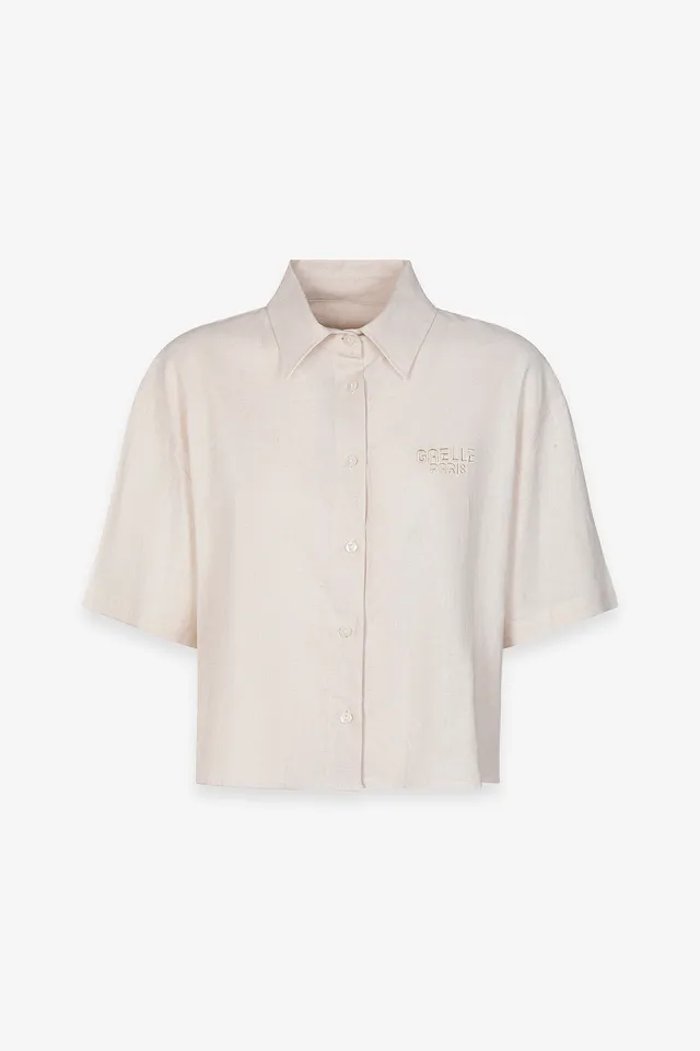 Gaelle Paris GAABW10025 Camicia Avorio Misto Lino