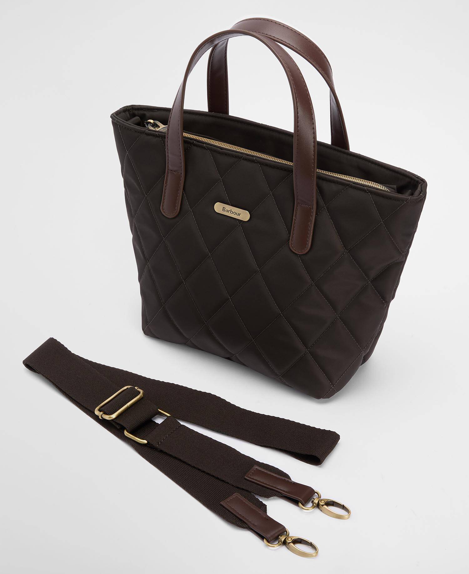Barbour Mini Quilted Tote LBA0431 borsa olive nylon