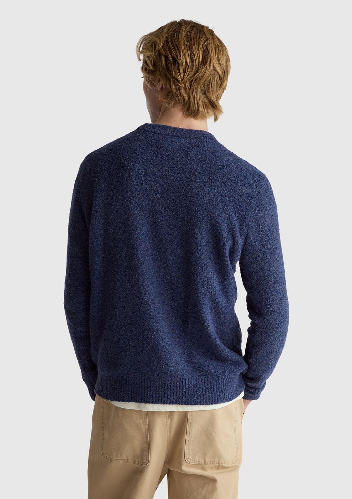 Benetton Maglieria 1l5yu10ad Maglione Uomo Girocollo Bouclé