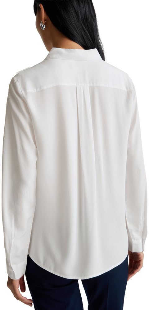 United Colors of Benetton 5WPWDQ0B0 Camicia Donna Bianco XXS
