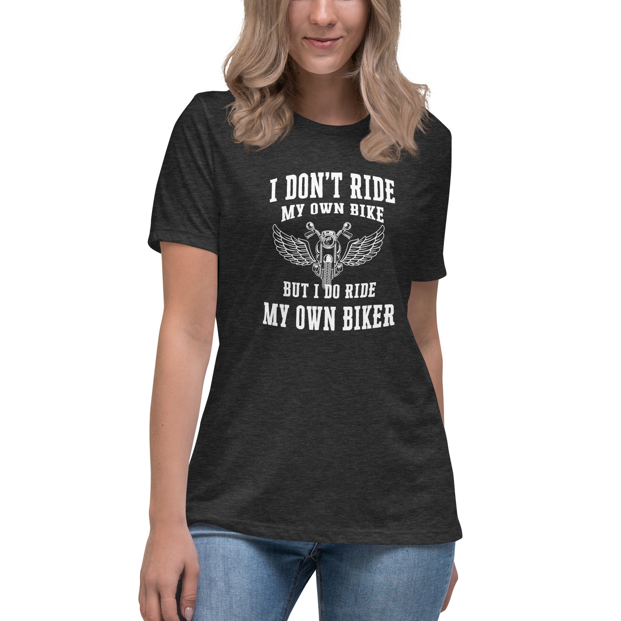 Pure Trash I Don't Ride Biker maglietta donna cotone nera