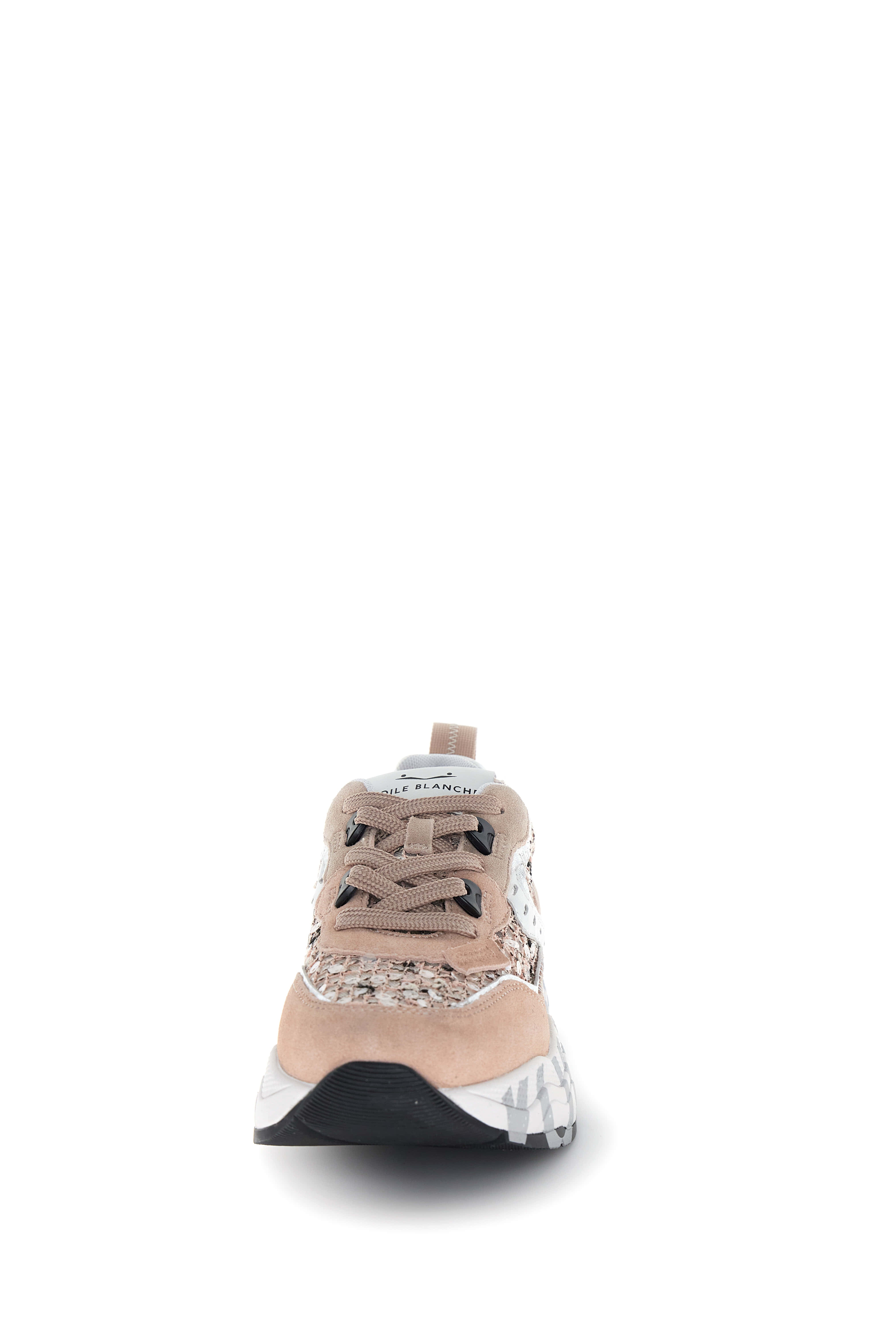 Voile Blanche Club 105 201981803 sneakers rosa bianco argento