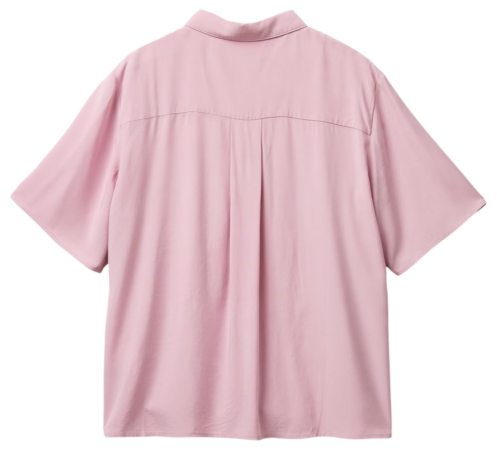 Benetton 5WPWDQ0B1 Camicia Viola Viscosa Regular
