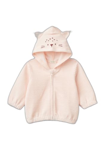 Benetton Cardigan Rosa Felpa Neonato Ciniglia 3 Mesi