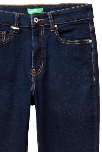 Benetton Pantaloni Jeans Flare Donna Vita Regular Stretch