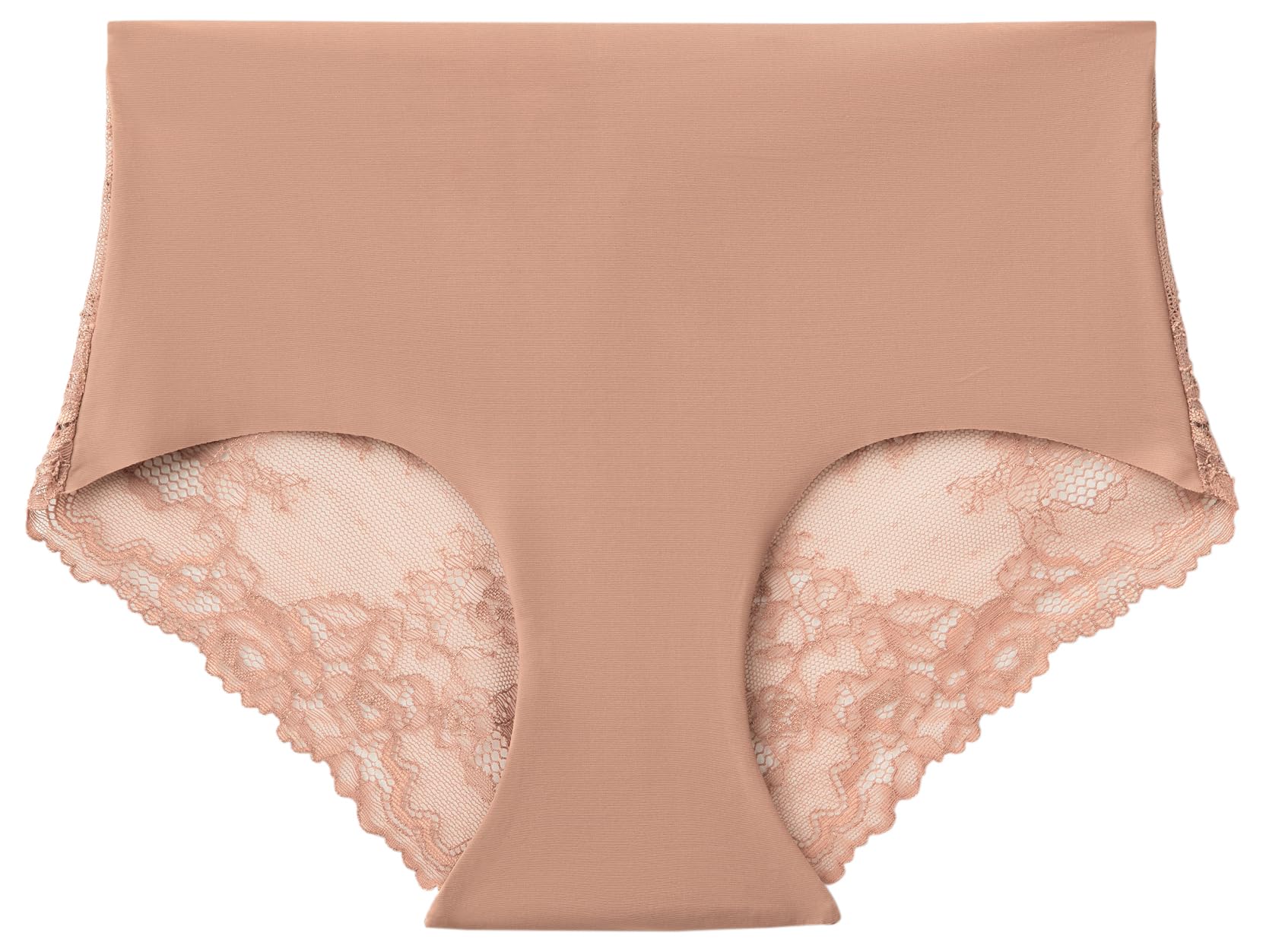 Benetton Coulotte 3LEG1S02I slip marrone XS microfibra pizzo