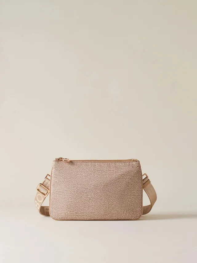 Borbonese Luna Small 934119 I15 Borsa Sabbia Tracolla