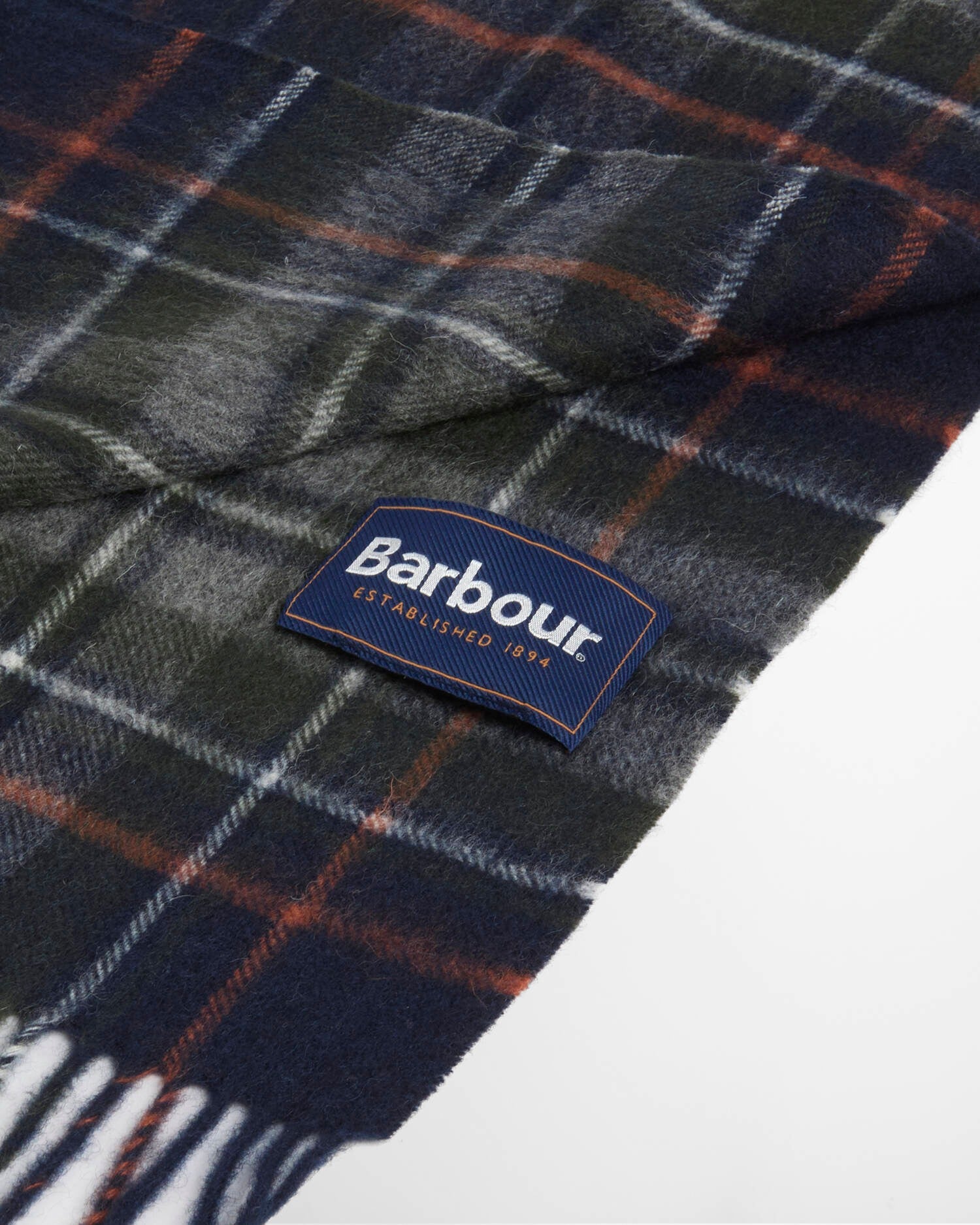 Barbour New Check USC0137 Sciarpa Tartan Navy