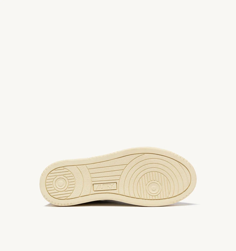 Autry Medalist Low AULW-LS75 Sneakers Donna White Beige Gold