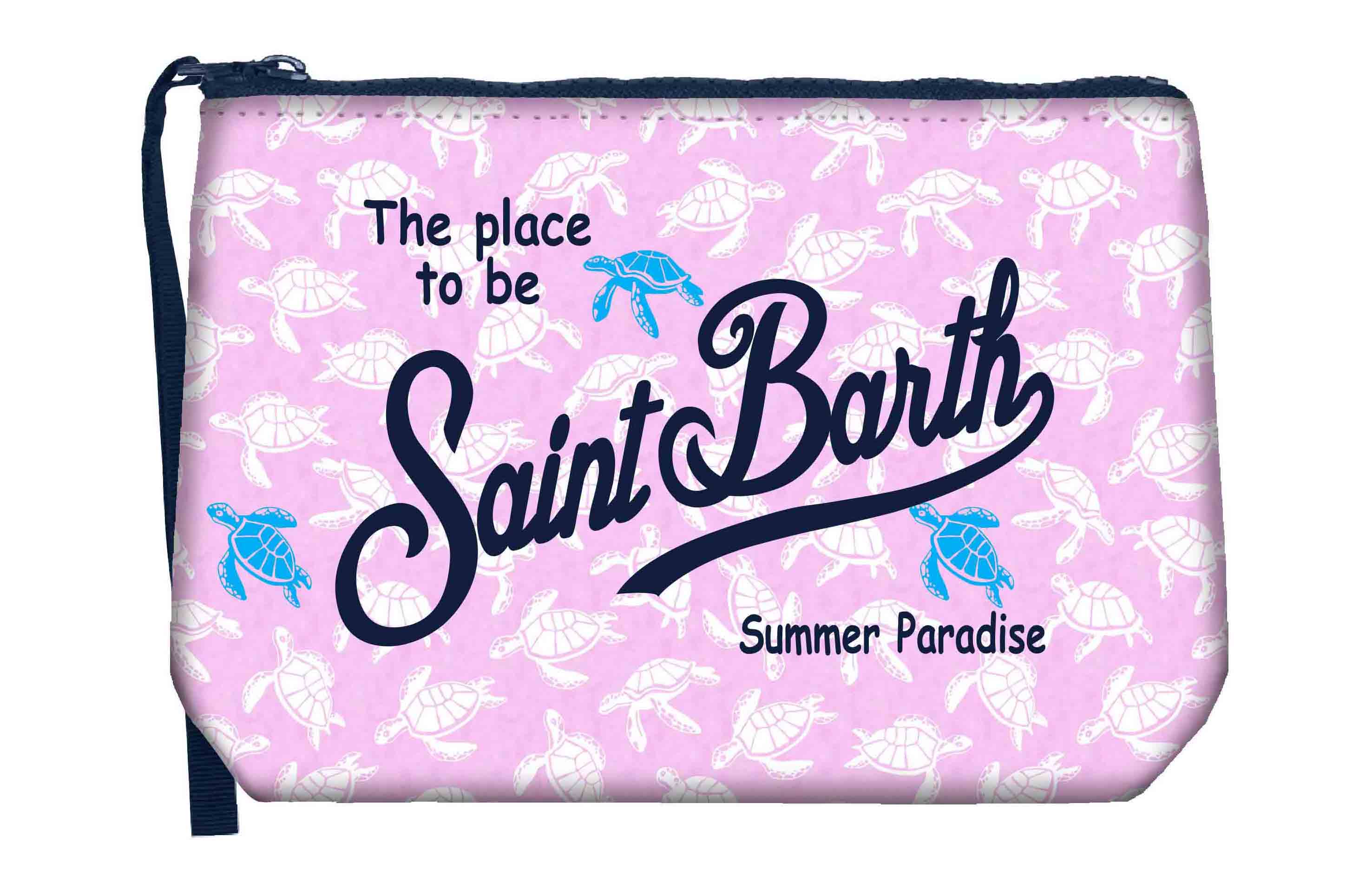 MC2 Saint Barth Aline pochette scuba rosa turtle taglia unica