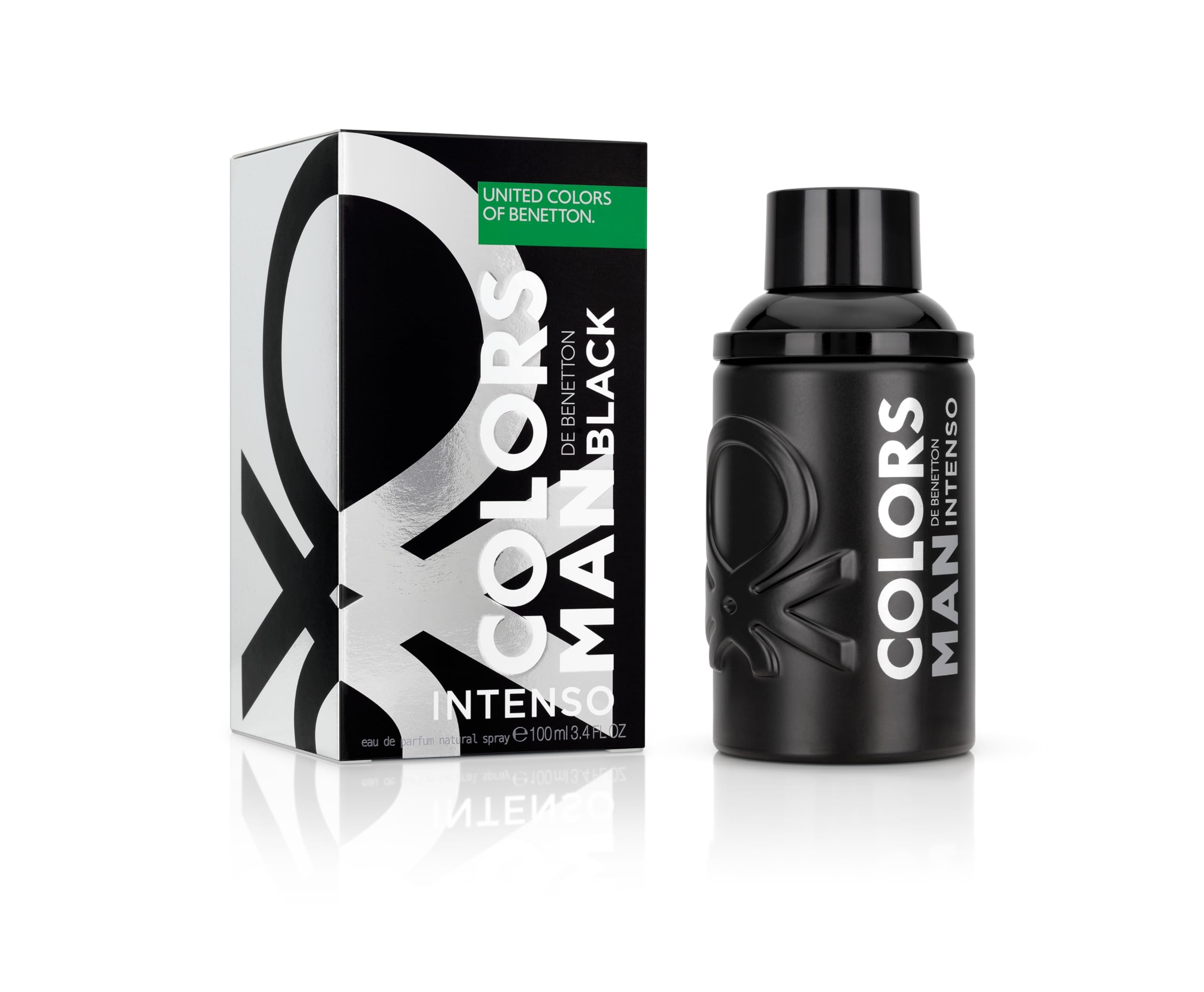 Benetton Colors Black Intenso profumo uomo 100 ml legnoso