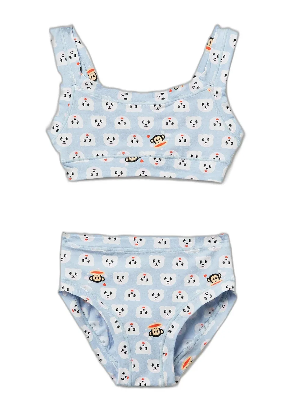 Benetton Paul Frank completo bambina 130 slip brassiere elastico