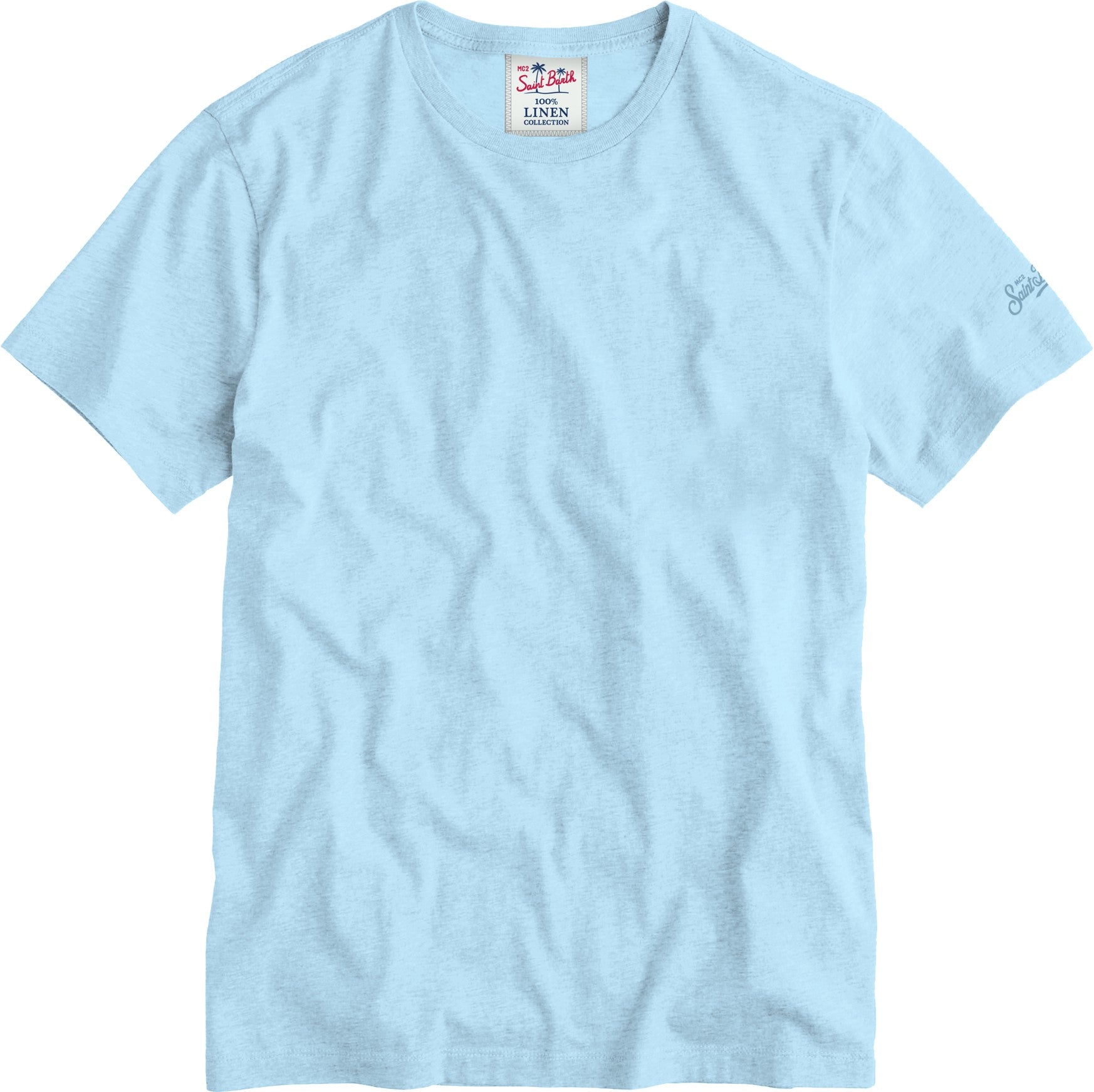 MC2 Saint Barth Alex N T-Shirt Bambino Azzurra Lino