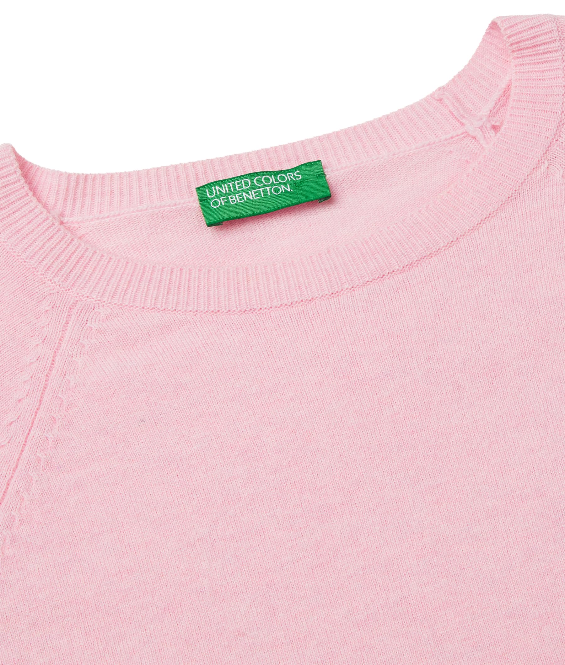 Benetton Maglieria Maglia M/L Maglione Donna Misto Lana