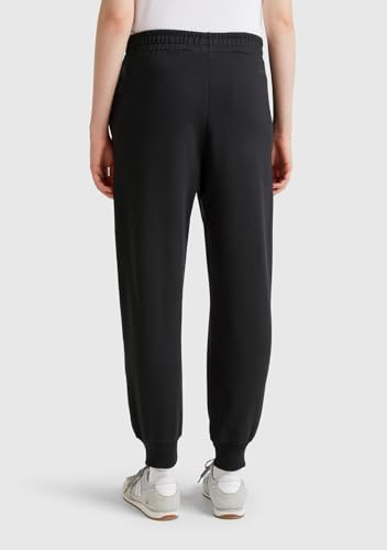 Benetton pantalone tuta cotone regular fit logo stampa