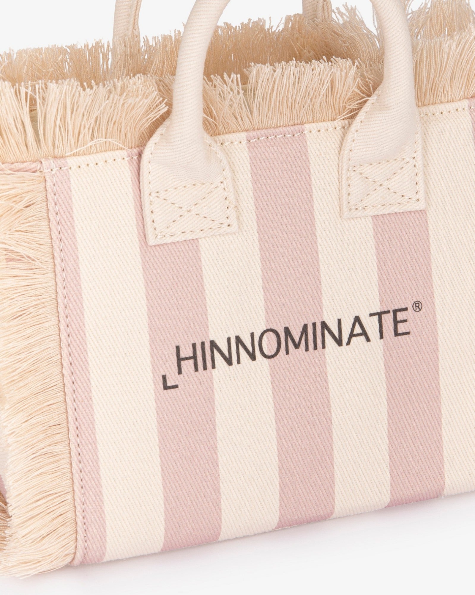 Hinnominate HMACW00185 borsa canvas nude a righe