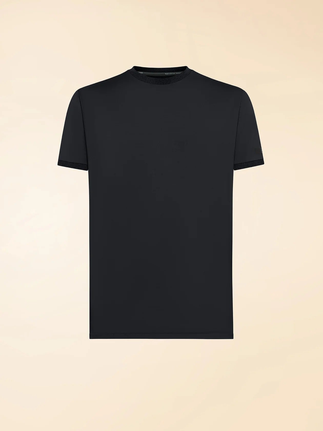 RRD 26206 Oxford t-shirt nero regular cotone uomo