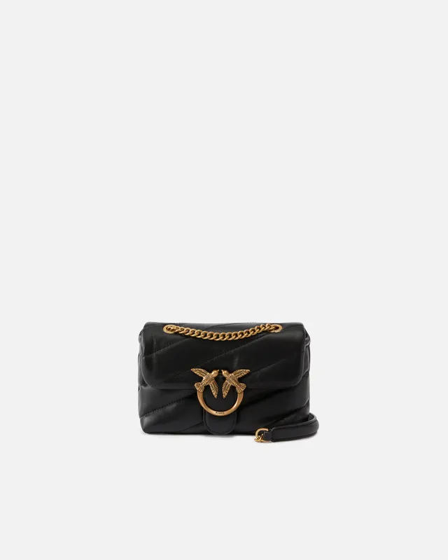 Pinko Love Puff Baby 100040 A0F2 borsa nera nappa