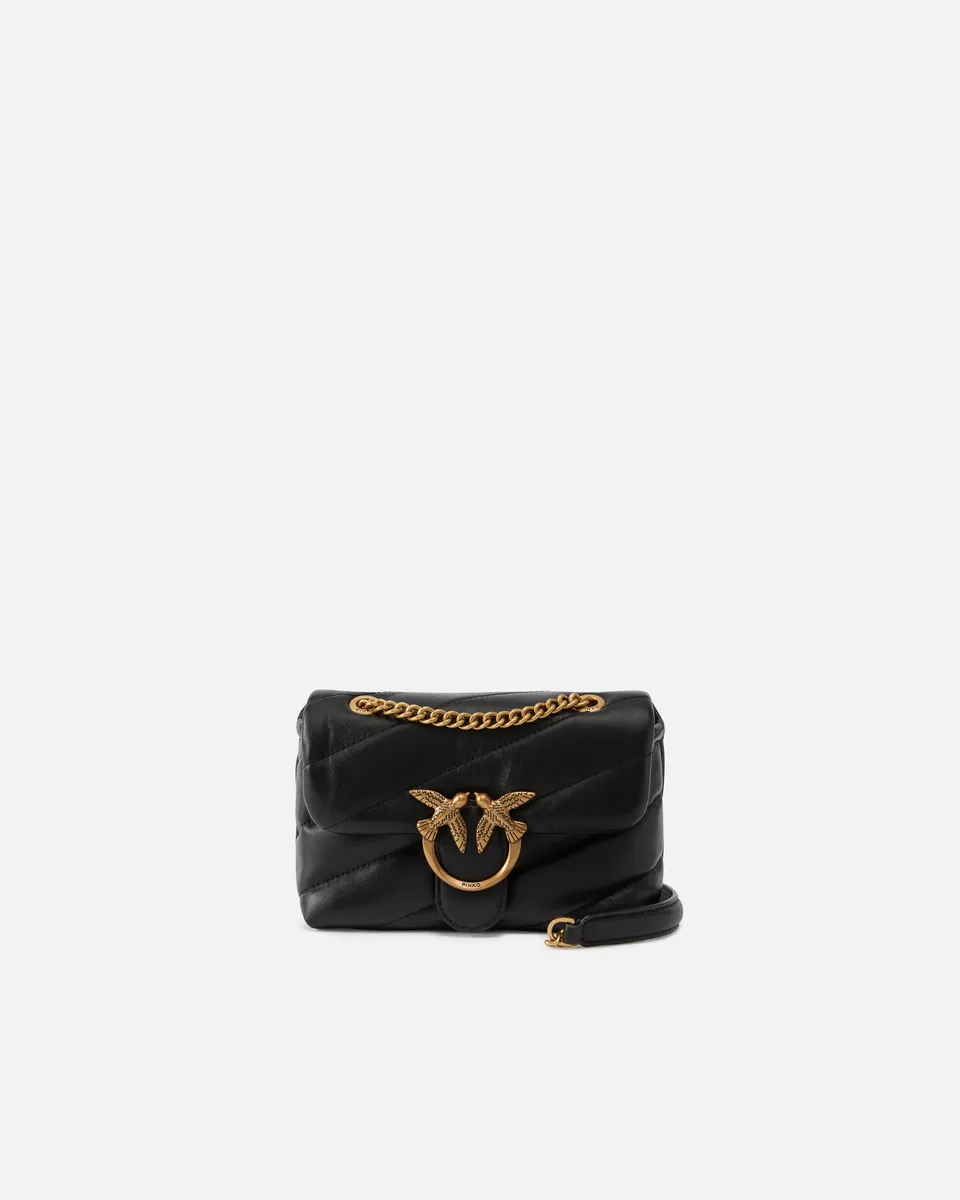 Pinko Love Puff Baby 100040 A0F2 borsa nera nappa
