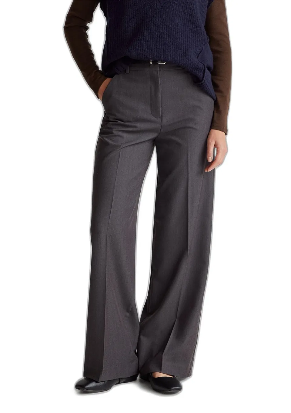 Benetton Pantaloni e Jeans pantalone wide leg viscosa