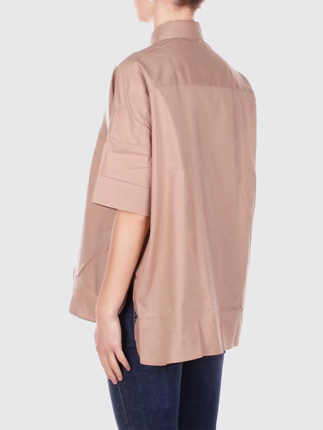Fay Popeline NCWA552552SZG camicia donna beige righe comfort