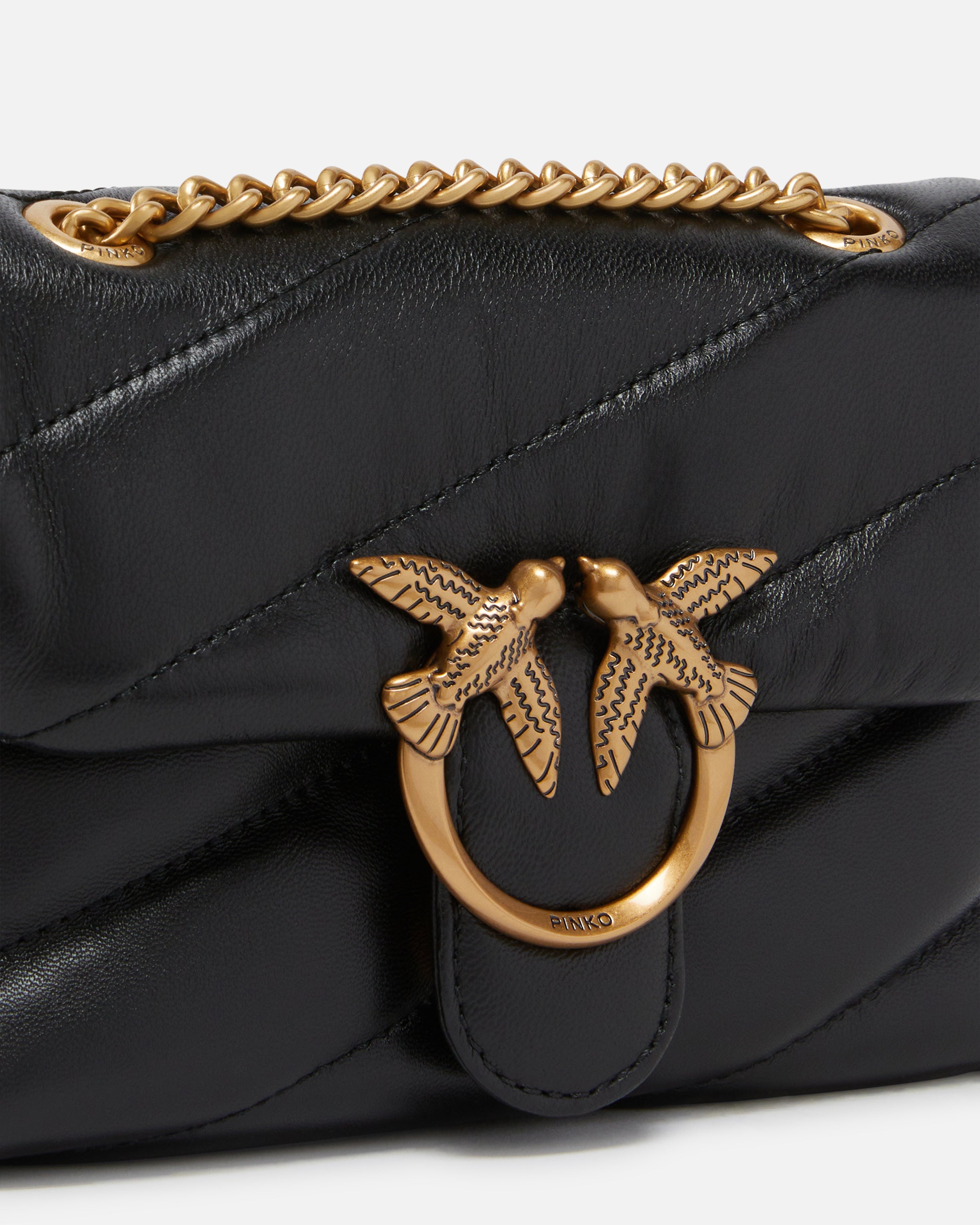 Pinko Love Puff Baby 100040 A0F2 borsa nera nappa