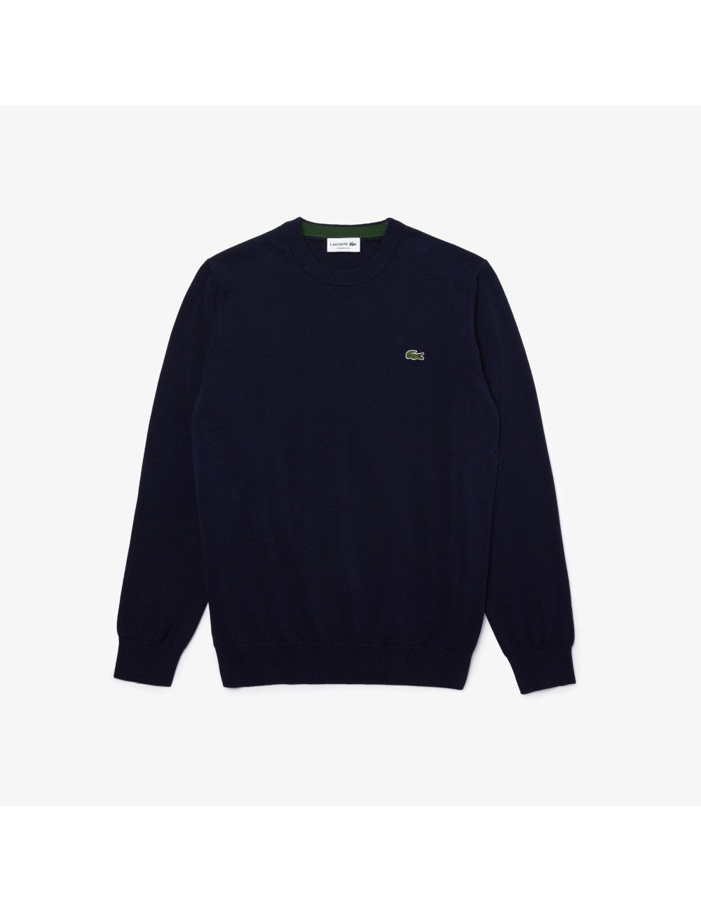 Lacoste AH0128 Pullover Uomo Navy Misto Cotone