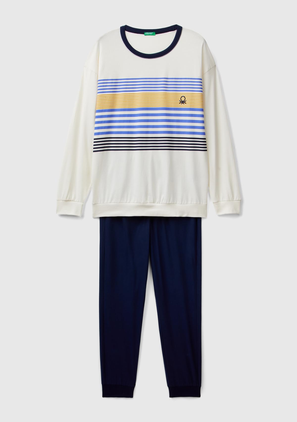 Benetton 3vd04p02d pigiama uomo taglia L cotone