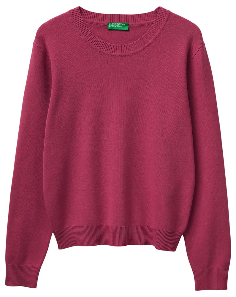 Benetton Maglieria 1C19D10FV Maglione Donna Bianco XXS Regular