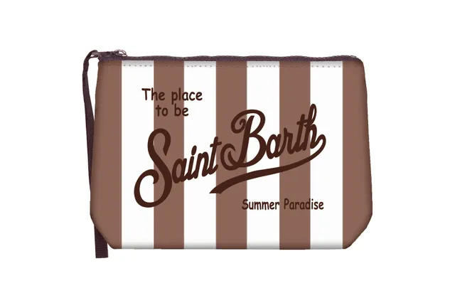 MC2 Saint Barth Aline 09242L Pochette Stripes Pop Marrone