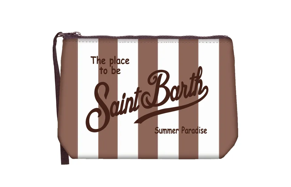 MC2 Saint Barth Aline 09242L Pochette Stripes Pop Marrone